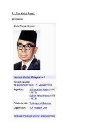 Sinnathamby rajaratnam, perwakilan dari singapura. Tun Abdul Razak