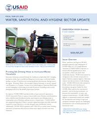 Fees, or user charges 2. Usaid Ofda Water Sanitation And Hygiene Sector Update Fiscal Year 2018 World Reliefweb