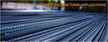 different grades of tmt steel and their application