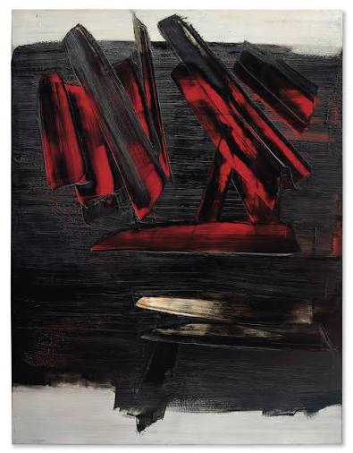 Work by Pierre Soulages