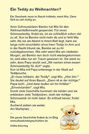 Ein Teddy Zu Weihnachten Elkes Kindergeschichten Geschichten Fur Kinder Weihnachtsgeschichte Kinder Adventsgeschichten Fur Kinder