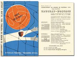 Tunisia, iran, austria, france, germany, hungary, italy, netherlands, poland, scotland, spain. World Cup 1954 Programme Uruguay V Hungary Agon Sportsworld Online Shop