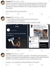 Maybe you would like to learn more about one of these? Harry Styles Attacked Again For Being A Zionist Israellycool