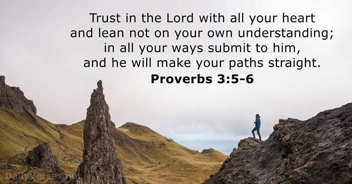 Image result for Proverbs 3:5-6"