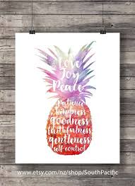 Fruit Of The Spirit Galatians 5v22 Ananas Aquarelle Etsy Printable Art Prints Fruit Art Print Spirit Tattoo