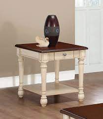 New standout pieces added daily. Rectangular End Table Dark Cherry And Antique White Coaste