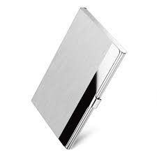 Maxgear professional business card holder business card case stainless steel card holder keep business cards in immaculate condition ns : Sooez Business Card Holder Metal Business Card Holders Slim Name Cards Case Stainless Steel Card Holder Box Silver Mirror Buy Online In Grenada At Grenada Desertcart Com Productid 152852621