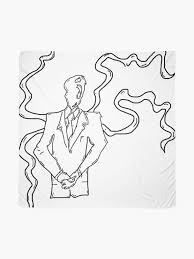 Signup for free weekly drawing tutorials please enter your email address receive free weekly tutorial in your email. Slender Man Pop Art Sketch Fashion Casual Summer Horror Design Scarf By Purpleloxe Redbubble