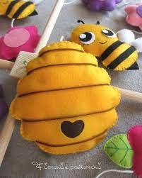 Carousel Cradle With Bees Flowers And Hive In Felt Carousel For Newborn Cradle Suspended Carousel Bees And Flowers Felt Birth Gift Baby Mobile Bienen Italia