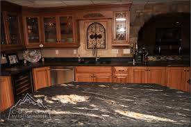 black granite table tuscan kitchen