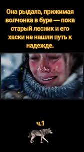 She sobbed, clutching the wolf cub in the storm