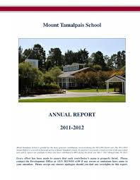Mount Tamalpais School ANNUAL REPORT 2011-2012