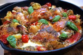 Italian Chicken Bake With Herb Vinaigrette Chelseawinter Co Nz Italian Chicken Recipes Italian Baked Chicken Baked Chicken Recipes