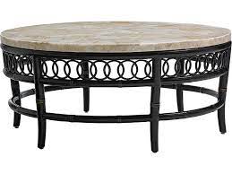 Sierra round coffee table beautiful round coffee table made of solid wood in durable finish. Tommy Bahama Outdoor Marimba Aluminum 42 Wide Round Stone Top Coffee Table Tr3237943c