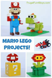 Mario Lego Projects With Building Instructions Frugal Fun For Boys And Girls Lego Projects Lego Activities Lego Challenge
