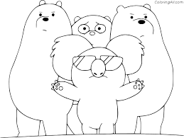 Num noms coloring pages are a fun way to enjoy your favorite toys even more. Bare Bears And Nom Nom Coloring Page Coloringall