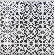 Black And White Porcelain Tile Floor Havana White Ornate 9x9 White Tile Floor White Bathroom Tiles Porcelain Flooring