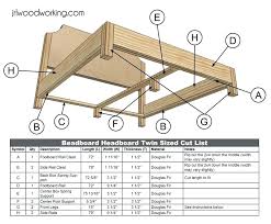 width of twin bed headboard full size frame measurement