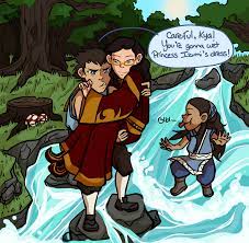 Sokka's student/kid took care of her until she revealed her bending, when izumi and bumi took her in. Oc Playing By The River Legendofkorra