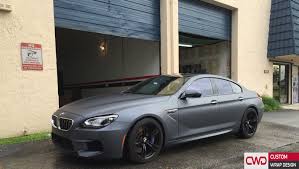 Truck and trailer wrap for el general racing in miami, florida. Bmw M6 Wrapped In Gunpowder Vinyl Cwdwrap