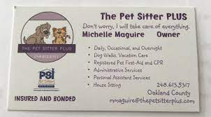 Pet sitting is a great income opportunity for students or adults because it can be done part time. Pet Sitting Business Cards Ditem