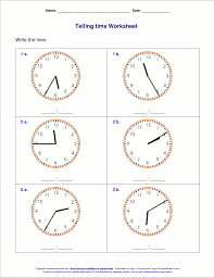 telling time worksheets for 2nd grade