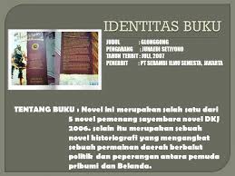 Prinsip meresensi buku adalah memperkenalkan buku kepada pembaca. Perbandingan Novel De Winst Dan Glonggong Novel Historigrafi Ppt Download