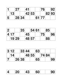 Maybe you would like to learn more about one of these? Bingo Cards Numbers 1 99 Teaching Resources