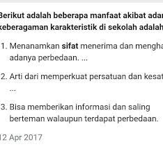 Sebutkan 3 Manfaat Keberagaman Karakteristik Di Sekolah Brainly Co Id