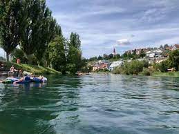 floating your rubber boat down river in zurich the river floating journey