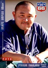 2010 Inland Empire 66ers Grandstand #25 Possum Nakajima Trainer Long Beach  CA