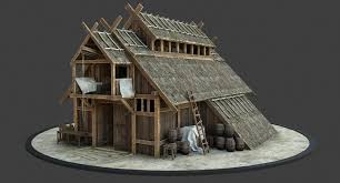3d Medieval Viking House Model Turbosquid 1431125 In 2020 Viking House Viking Hall Medieval Houses