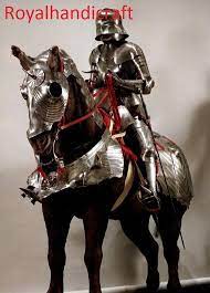 That being said, if a war horse and its rider are threatened with, say, a knight on the ground, the horse. Medieval Horse Armor Of 16th Century German Armor Suit Etsy In 2021 Horse Armor Medieval Horse Medieval Armor