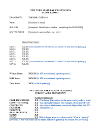 How To Dissect Your New York Bar Exam Score Report Jd Advising