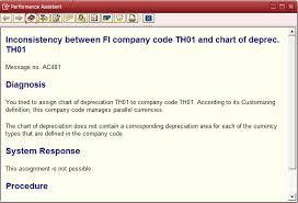 All About Sap Sap Ac481 Inconsistency Between Fi Company