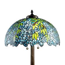 Full of tiffany and not just lamps. Dale Tiffany Porto Wisteria 29 5 In Antique Bronze Verde Table Lamp With Hand Rolled Art Glass Shade Tt18381 The Home Depot