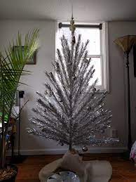 Well you're in luck, because here they come. Hope You Are Having A Great Day Celebrating Or Not 6 Evergleam Aluminum Christmas Tree And Color Wheel Was 20 At Garage Sale In July Old Glass Silver Ornaments From Within The