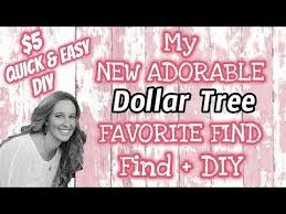 Tutorials original projects with instructions. My New Dollar Tree Favorite Find Diy Adorable 5 Quick Easy Diy Youtube Easy Diy Dollar Tree Diy Dollar Store Crafts