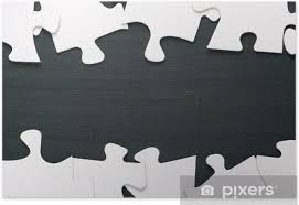 Juvale blank jigsaw puzzle, 48 pieces (8.5 x 11 in, 36 pack, not for sublimation) juvale. A Border Of Blank White Jigsaw Puzzle Pieces On A Blackboard Poster Pixers We Live To Change