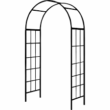 Next, dig two holes in the ground; Gardman Classic Metal Garden Arch Garden Arches Gazebos Mitre 10