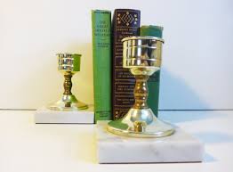 If not, then here are some remedies to remove wax from holders whether glass or brass. 2 Vintage Brass Candlesticks Italian Marble Base Mid Century Clean Mod Design 2 Brass Candle Holders Square Marble Base Stickers Intact