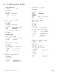 These worksheets and lessons show students how to practically apply the use of the unit circle. Proving Trigonometric Identities Worksheet With Answers Promotiontablecovers