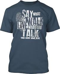 Live What You Talk This Design Works Best With The Footprints Are Close To The Same Color As Youth Group Shirts Christian Shirts Designs Awesome Shirt Designs
