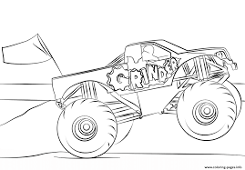 Free, printable mandala coloring pages for adults in every design you can imagine. Grinder Monster Truck Coloring Page Coloring Pages Printable