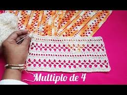 Chal triangular o en v tejidos a crochet y/o ganchillo paso a paso en video tutorial, tejidos en lanas o en hilos de diversos colores con ganchillo número. Punto A Crochet Hermoso Youtube