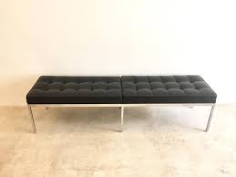 Banc En Cuir Chrome Par Florence Knoll Pour De Coene 1965 5 Mobilier De Salon Florence Knoll Bancs