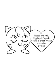 Jigglypuff Pink Pokemon Coloring Page Valentine Coloring Pages Valentines Day Coloring Page Pokemon Coloring Pages
