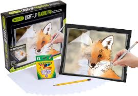 Amazon Com Crayola Light Up Tracing Pad With Eye Soft Technology Gifts For Teens Ages 6 7 8 9 10 Toys Games