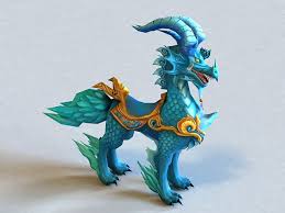 Mythical Creature Qilin 3d Model Mythical Creatures Low Poly 3d Models Mythical