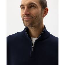 Holebrook Dennis Mens Cashmere Blend 1/4 Zip Jumper